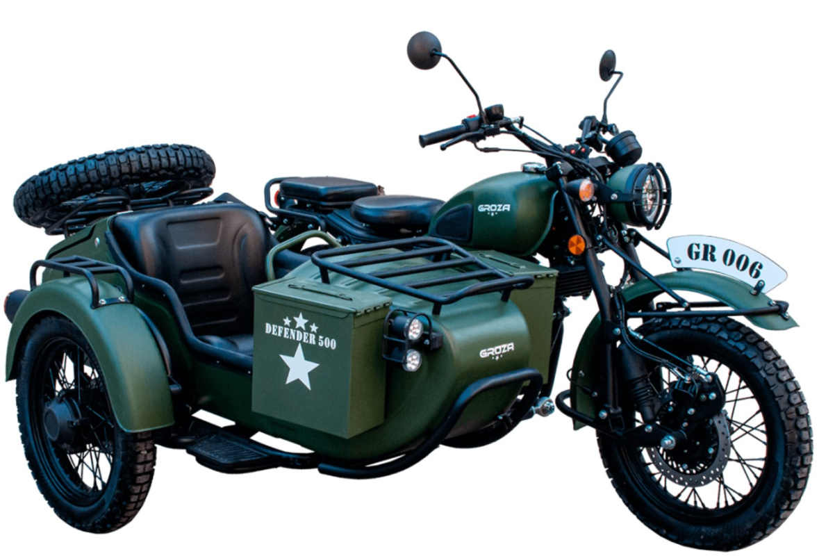 Мотоцикл с коляской GROZA DEFENDER 500 (4T EFI) (2023 г.)
